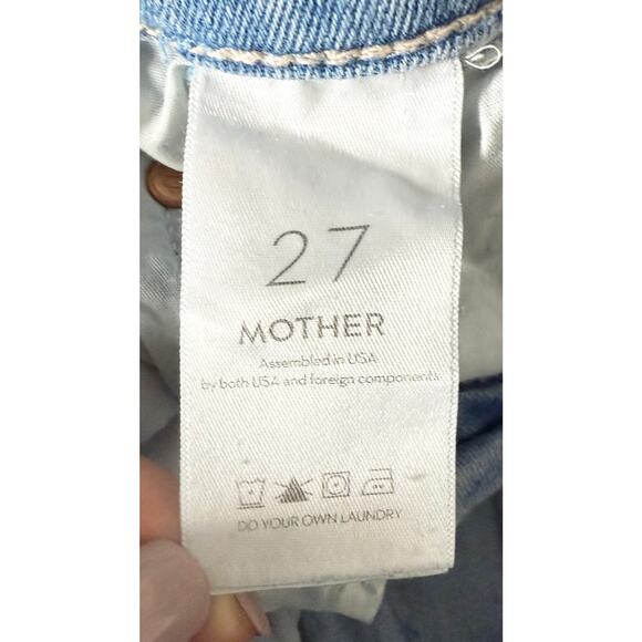 Mother Womens The Tripper Ankle Fray Hem Island Time Button Fly Stretch Jeans 27 - Picture 11 of 16
